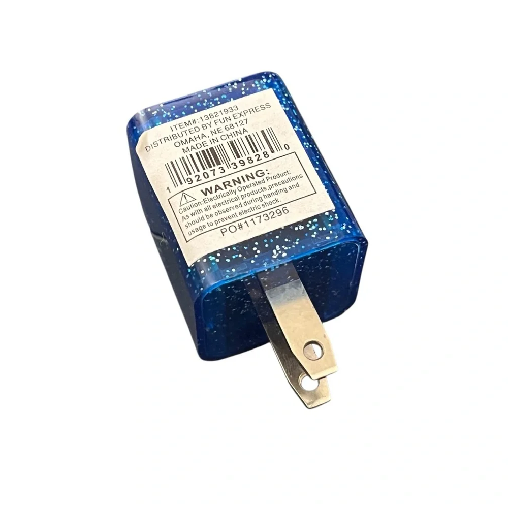 Color-Changing USB-A Wall Charger Blue
